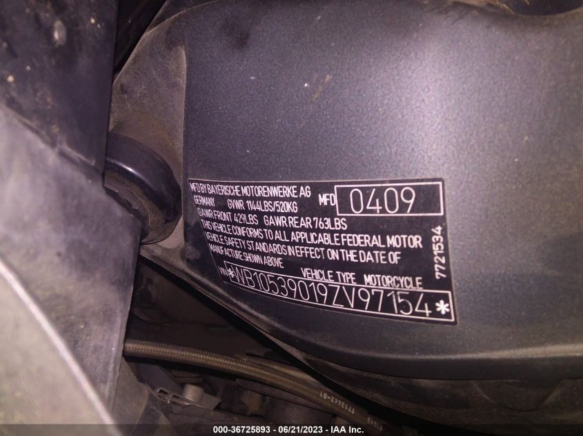 2009 BMW K1300 GT - WB10539019ZV97154