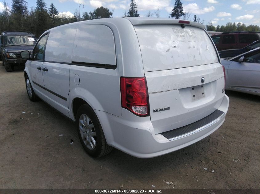 2015 RAM CARGO VAN TRADESMAN 2C4JRGAG4FR701959