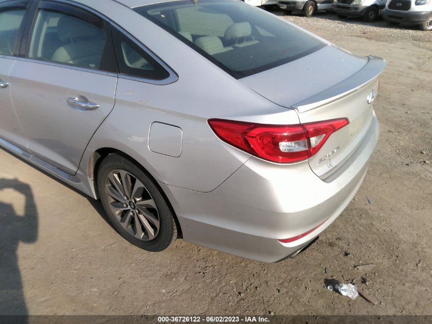 2015 HYUNDAI SONATA 2.4L SPORT - 5NPE34AF5FH044563