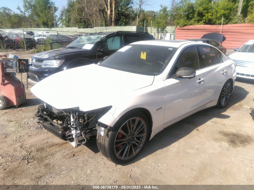 VIN JN1FV7APXJM461574 2018 INFINITI Q50 RED SPORT 400