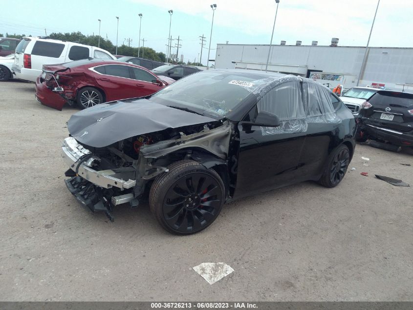 2022 TESLA MODEL Y PERFORMANCE - 7SAYGDEF2NF518612