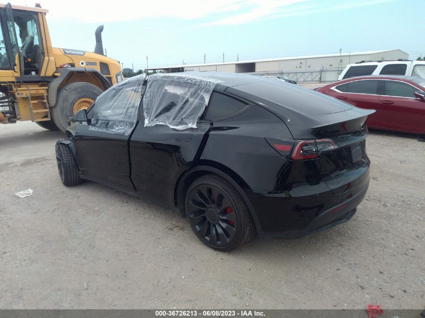 2022 TESLA MODEL Y PERFORMANCE - 7SAYGDEF2NF518612
