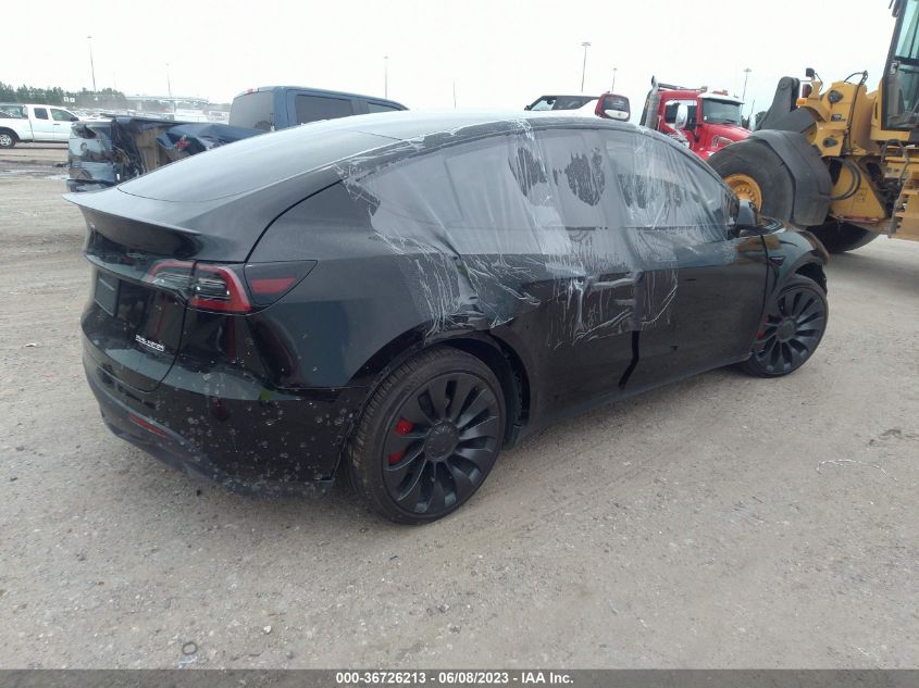 2022 TESLA MODEL Y PERFORMANCE - 7SAYGDEF2NF518612