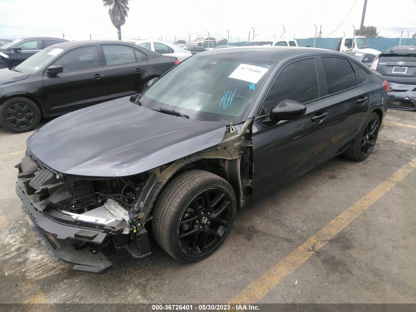 VIN 2HGFE2F53NH534592 2022 HONDA CIVIC SEDAN SPORT