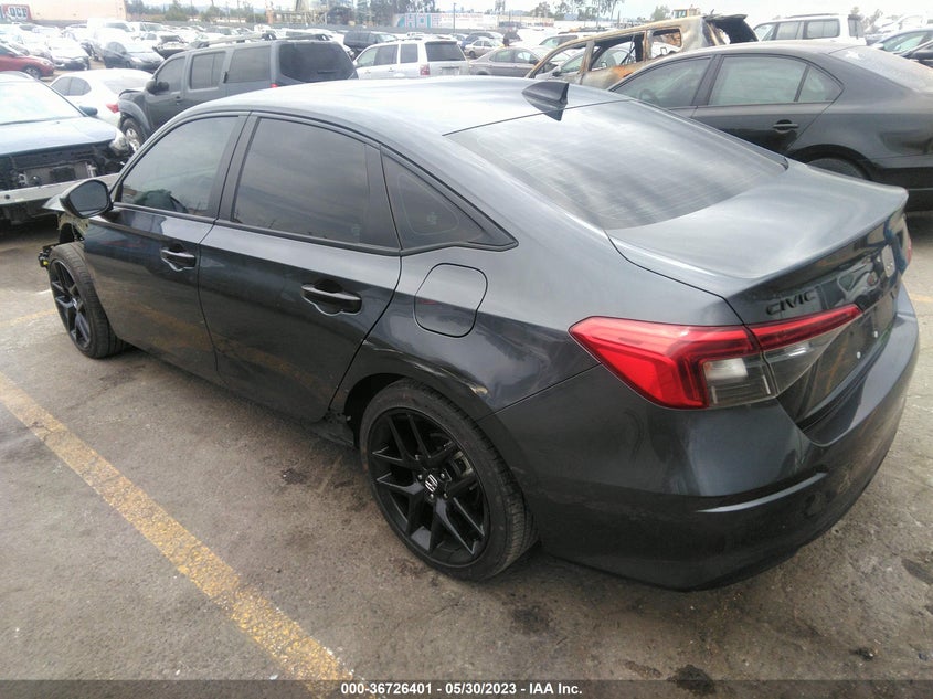 VIN 2HGFE2F53NH534592 2022 HONDA CIVIC SEDAN SPORT
