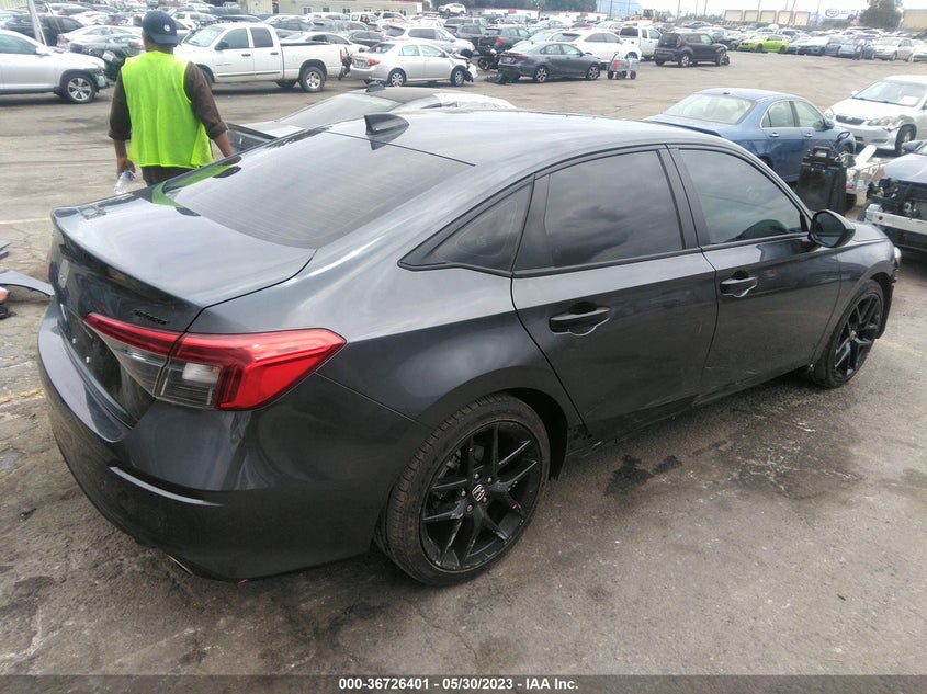VIN 2HGFE2F53NH534592 2022 HONDA CIVIC SEDAN SPORT