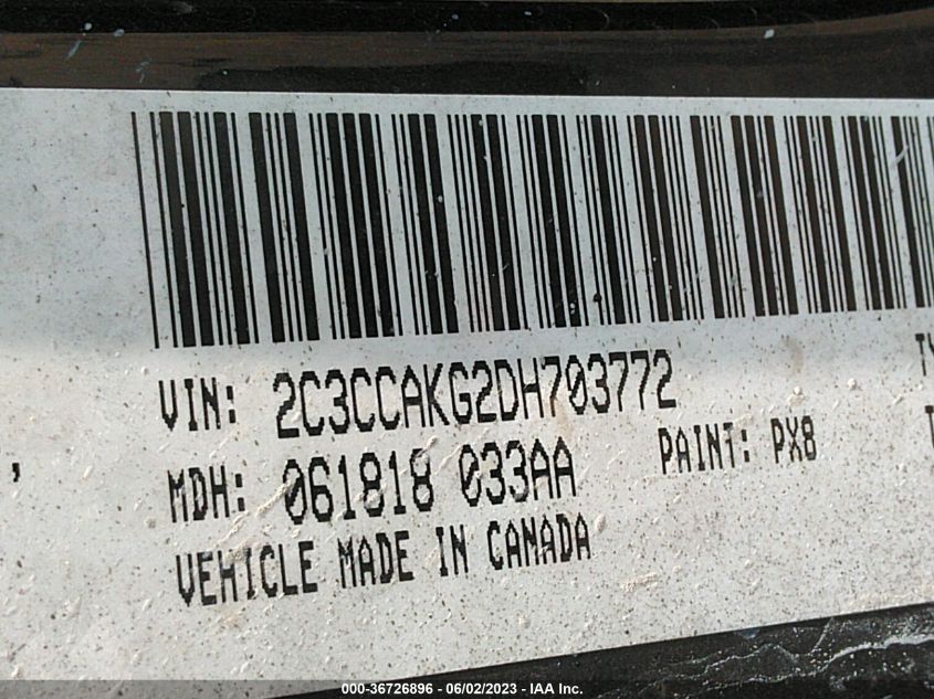 2013 CHRYSLER 300 300C - 2C3CCAKG2DH703772