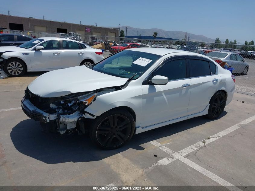 2016 HONDA ACCORD SEDAN SPORT - 1HGCR2F56GA132302