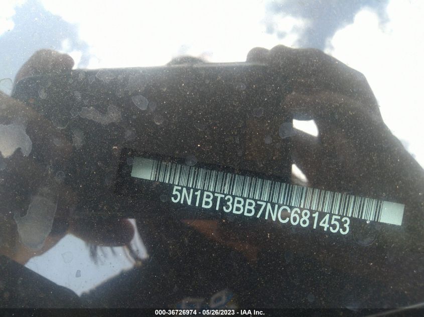 2022 NISSAN ROGUE SV - 5N1BT3BB7NC681453