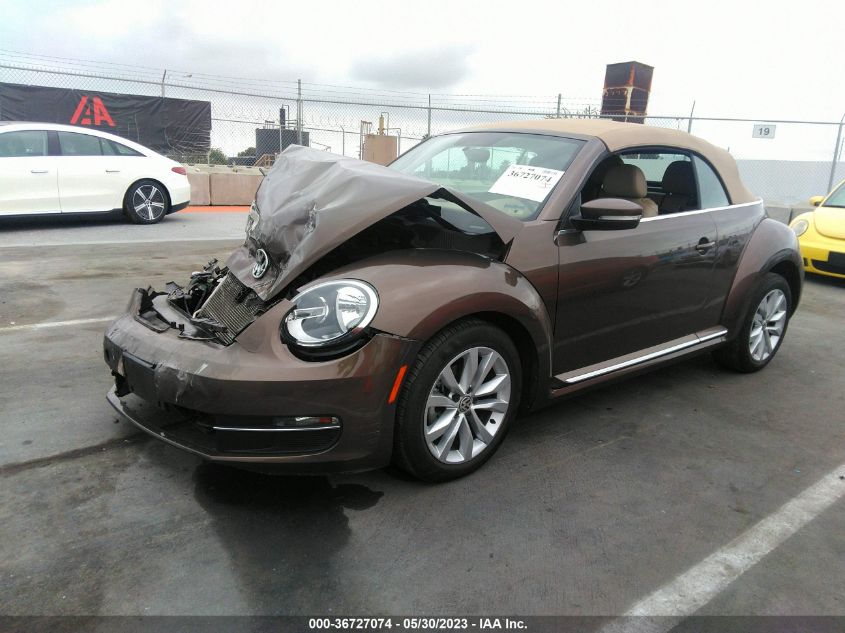 2015 VOLKSWAGEN BEETLE CONVERTIBLE 2.0L TDI 3VW5A7AT6FM806335