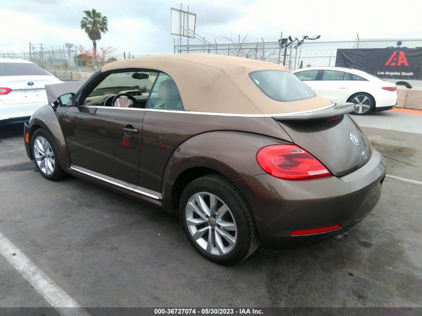 2015 VOLKSWAGEN BEETLE CONVERTIBLE 2.0L TDI 3VW5A7AT6FM806335