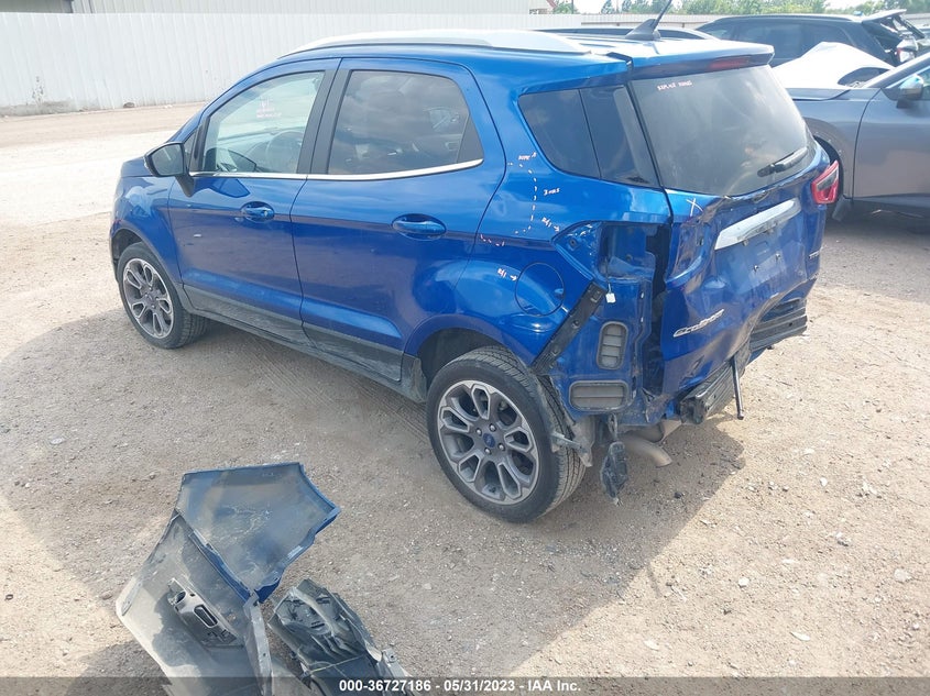 VIN MAJ6S3KL6MC402502 2021 FORD ECOSPORT TITANIUM