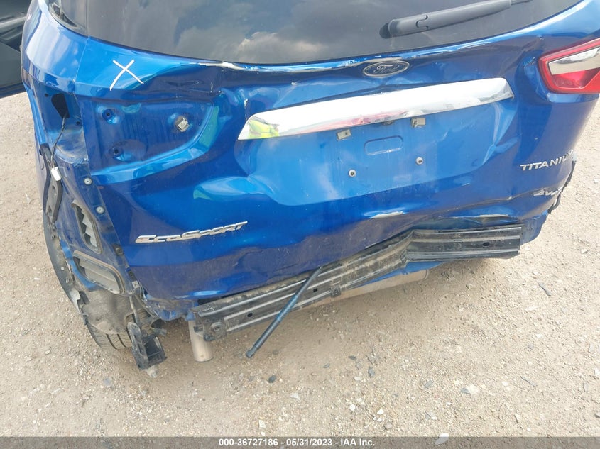 VIN MAJ6S3KL6MC402502 2021 FORD ECOSPORT TITANIUM