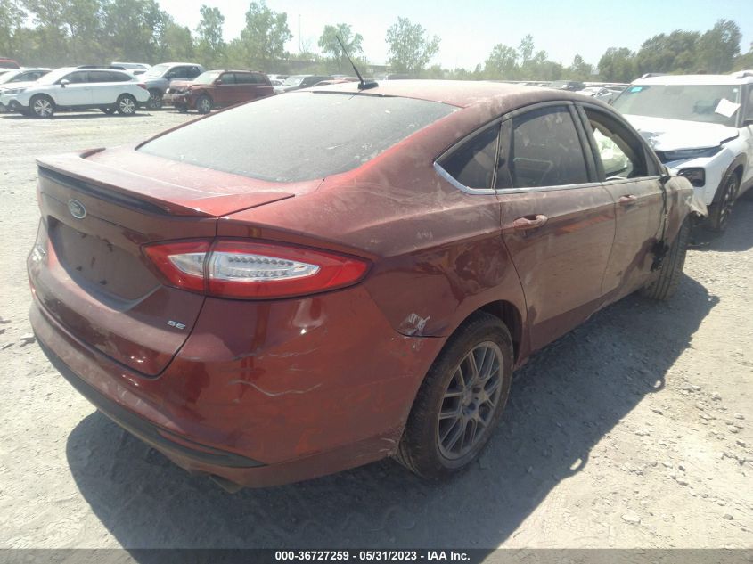 2014 FORD FUSION SE - 3FA6P0H77ER183949