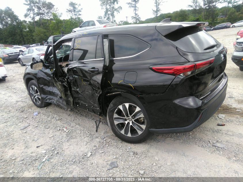 2022 TOYOTA HIGHLANDER XLE - 5TDGZRAH3NS093324