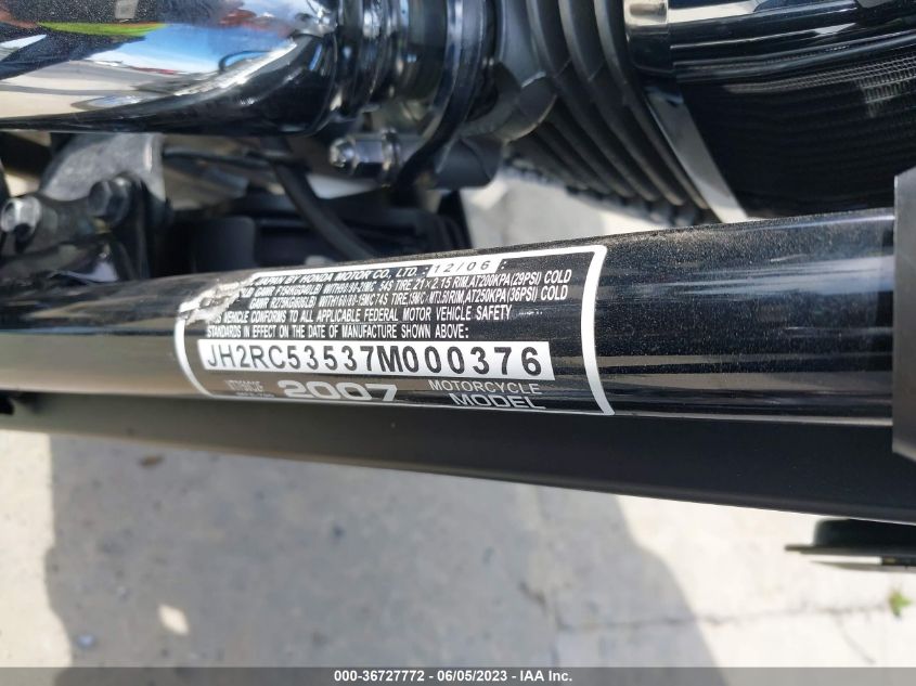 2007 HONDA VT750 C2F - JH2RC53537M000376