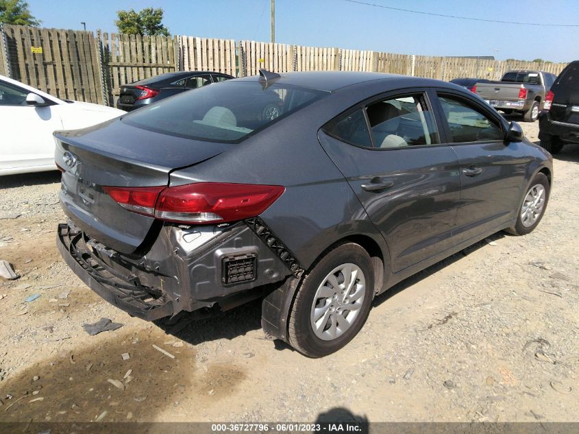 2017 HYUNDAI ELANTRA SE - KMHD74LF4HU126639