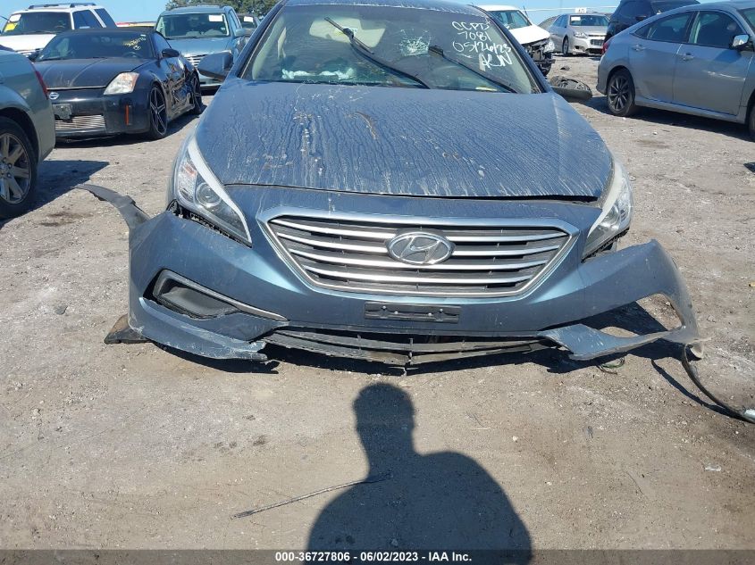 2016 HYUNDAI SONATA 2.4L SE - 5NPE24AF6GH347081