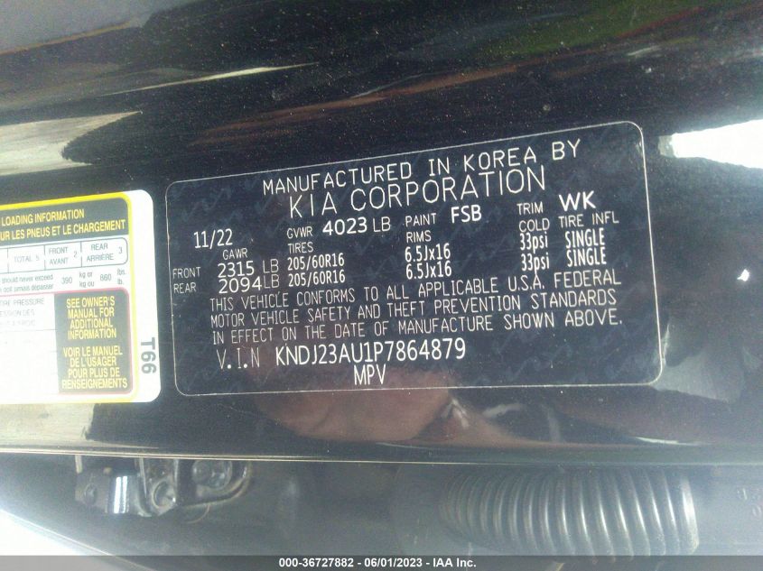 2023 KIA SOUL LX - KNDJ23AU1P7864879