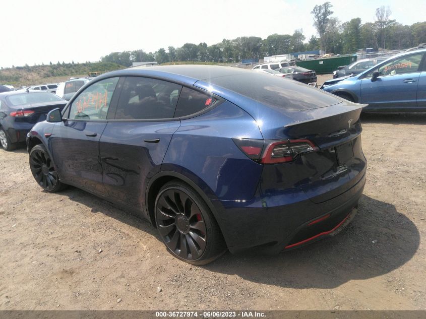 2022 TESLA MODEL Y PERFORMANCE - 7SAYGDEF5NF460799