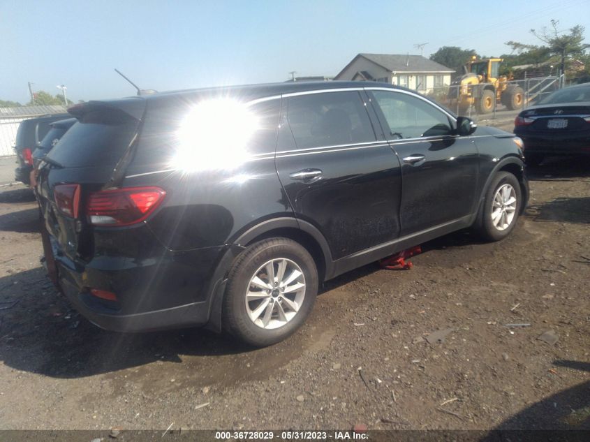 2019 KIA SORENTO LX V6 - 5XYPG4A56KG554491