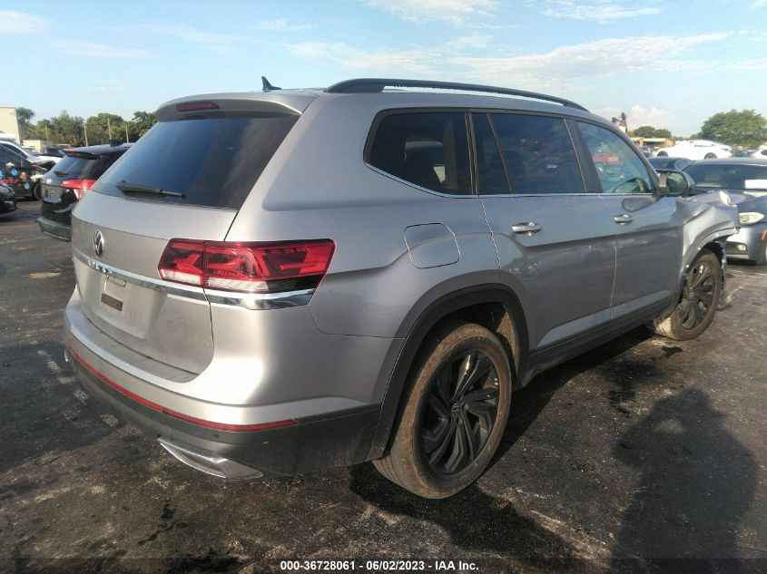 2022 VOLKSWAGEN ATLAS 2.0T SE W/TECHNOLOGY - 1V2JP2CA3NC527843