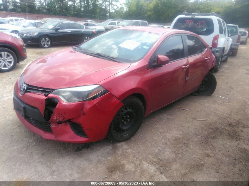 2014 TOYOTA COROLLA L/LE/S/S PLUS/LE PLUS - 5YFBURHEXEP024739