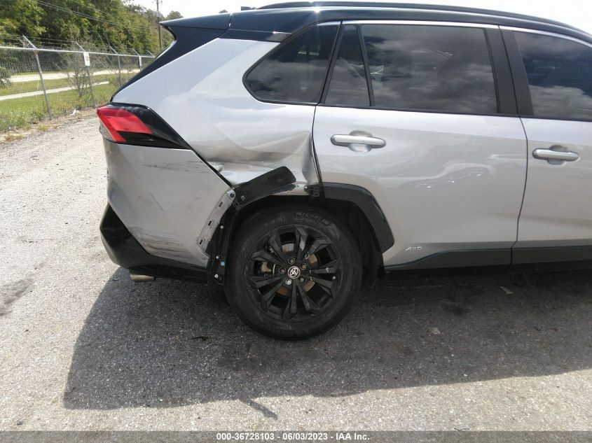 2022 TOYOTA RAV4 HYBRID XSE - 4T3E6RFV5NU075372