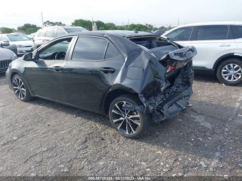 VIN 2T1BURHE7HC833460 2017 TOYOTA COROLLA L/LE/XLE/SE