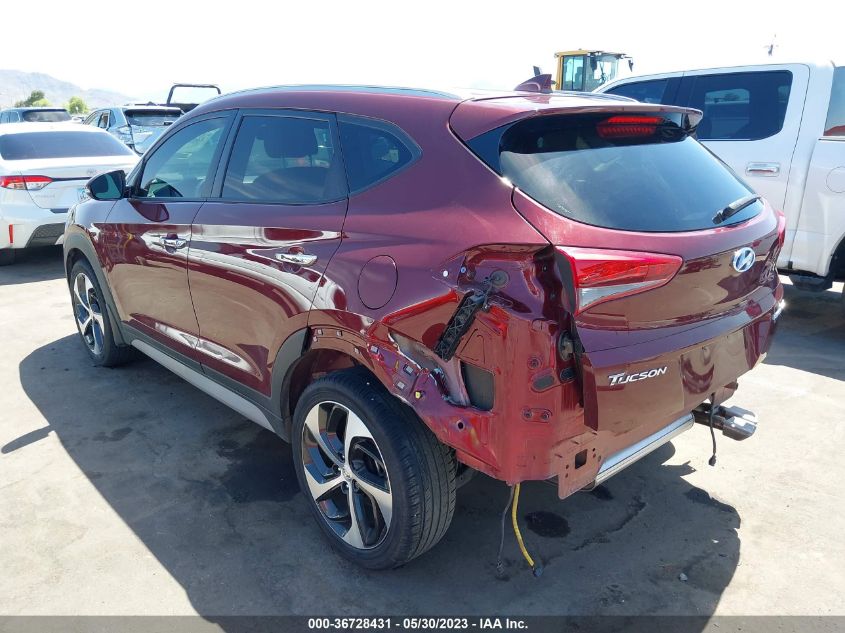 2018 HYUNDAI TUCSON LIMITED - KM8J33A29JU623765