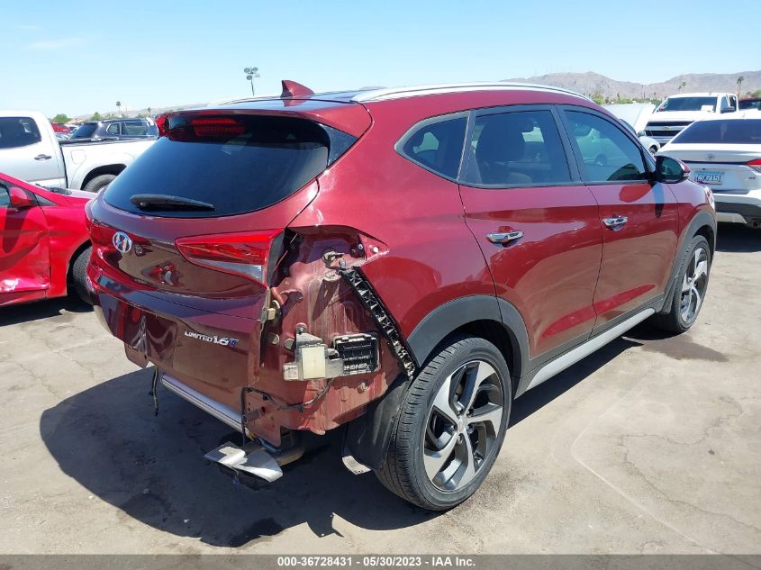 2018 HYUNDAI TUCSON LIMITED - KM8J33A29JU623765