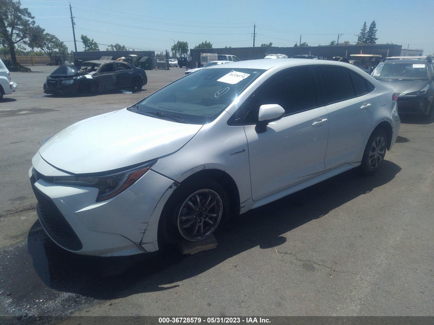 VIN JTDEAMDE2MJ017415 2021 TOYOTA COROLLA HYBRID LE