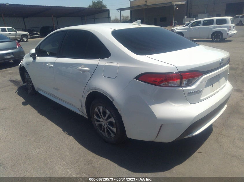 VIN JTDEAMDE2MJ017415 2021 TOYOTA COROLLA HYBRID LE