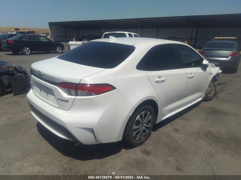 VIN JTDEAMDE2MJ017415 2021 TOYOTA COROLLA HYBRID LE