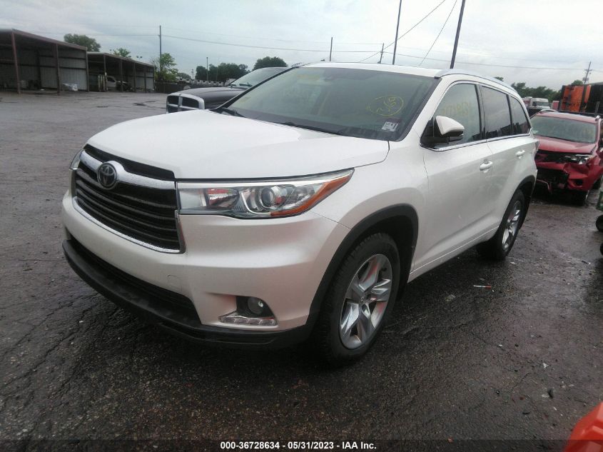 2014 TOYOTA HIGHLANDER LIMITED - 5TDDKRFH4ES065211