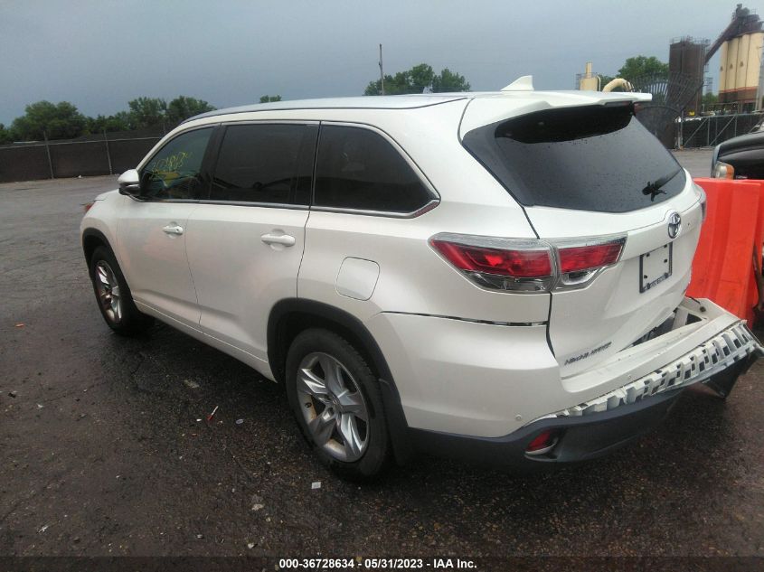 2014 TOYOTA HIGHLANDER LIMITED - 5TDDKRFH4ES065211