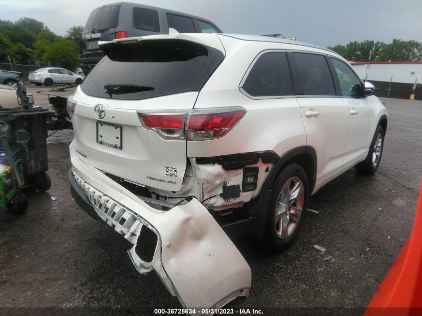 2014 TOYOTA HIGHLANDER LIMITED - 5TDDKRFH4ES065211