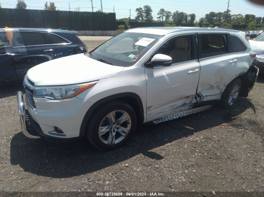 2015 TOYOTA HIGHLANDER LIMITED - 5TDDKRFH6FS193208