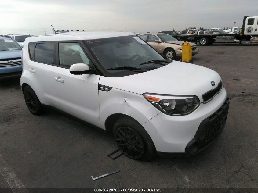 2016 KIA SOUL BASE - KNDJN2A21G7275069