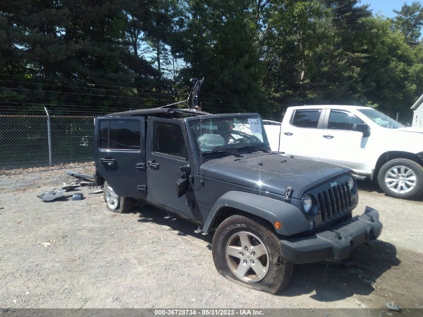 2016 JEEP WRANGLER UNLIMITED SPORT - 1C4BJWDGXGL340894