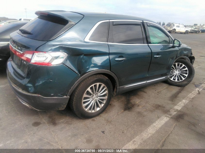 2016 LINCOLN MKX SELECT - 2LMPJ8KP6GBL67711