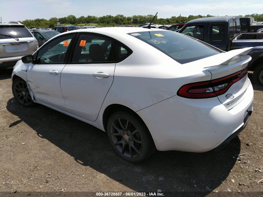 2015 DODGE DART SXT - 1C3CDFBB8FD267296