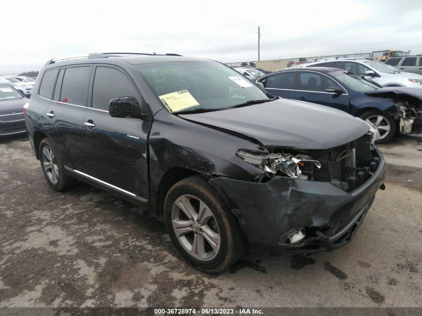 2013 TOYOTA HIGHLANDER LIMITED - 5TDDK3EH4DS233717