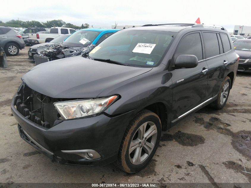 2013 TOYOTA HIGHLANDER LIMITED - 5TDDK3EH4DS233717