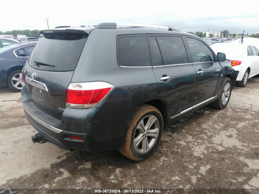 2013 TOYOTA HIGHLANDER LIMITED - 5TDDK3EH4DS233717