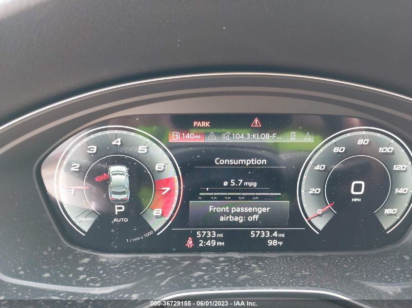 2022 AUDI S5 COUPE PREMIUM PLUS - WAUP4AF51NA033387