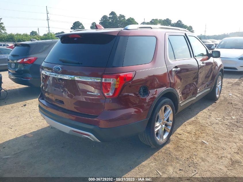 2016 FORD EXPLORER LIMITED - 1FM5K7F87GGB17867