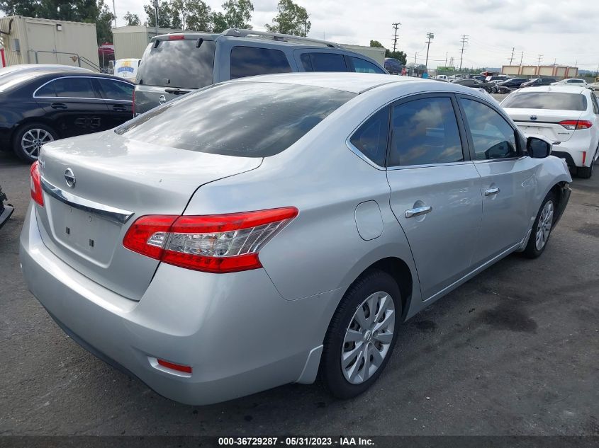 2015 NISSAN SENTRA S - 3N1AB7AP9FY280909