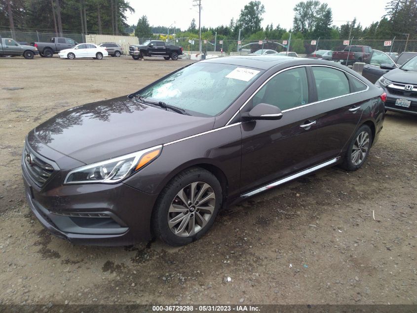 2017 HYUNDAI SONATA SPORT - 5NPE34AF4HH552302