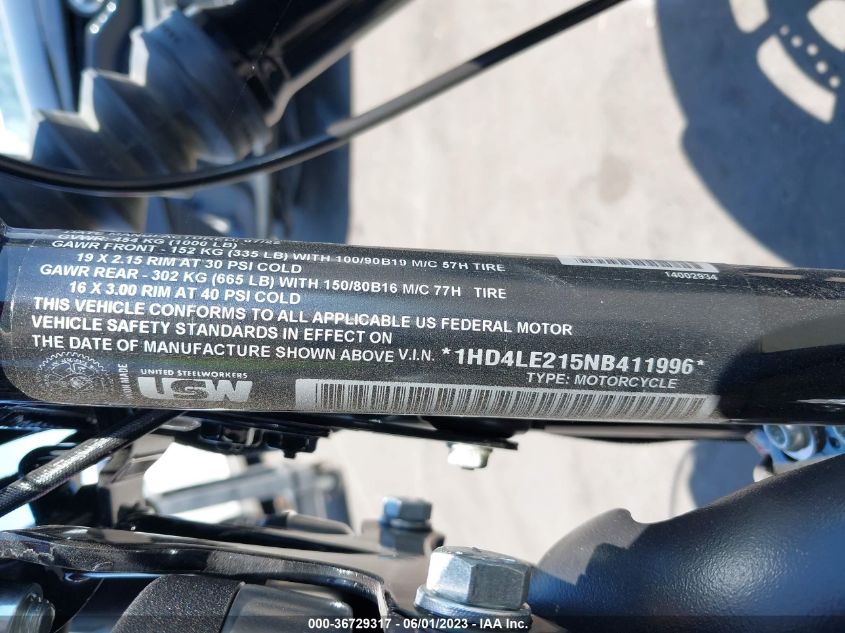 2022 HARLEY-DAVIDSON XL883 N - 1HD4LE215NB411996